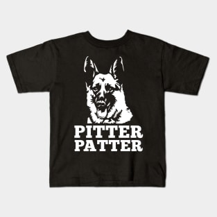 German Shepherd Pitter Patter Cute Gift Kids T-Shirt